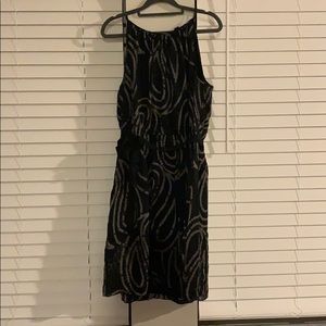 Black and gray spaghetti strap dress